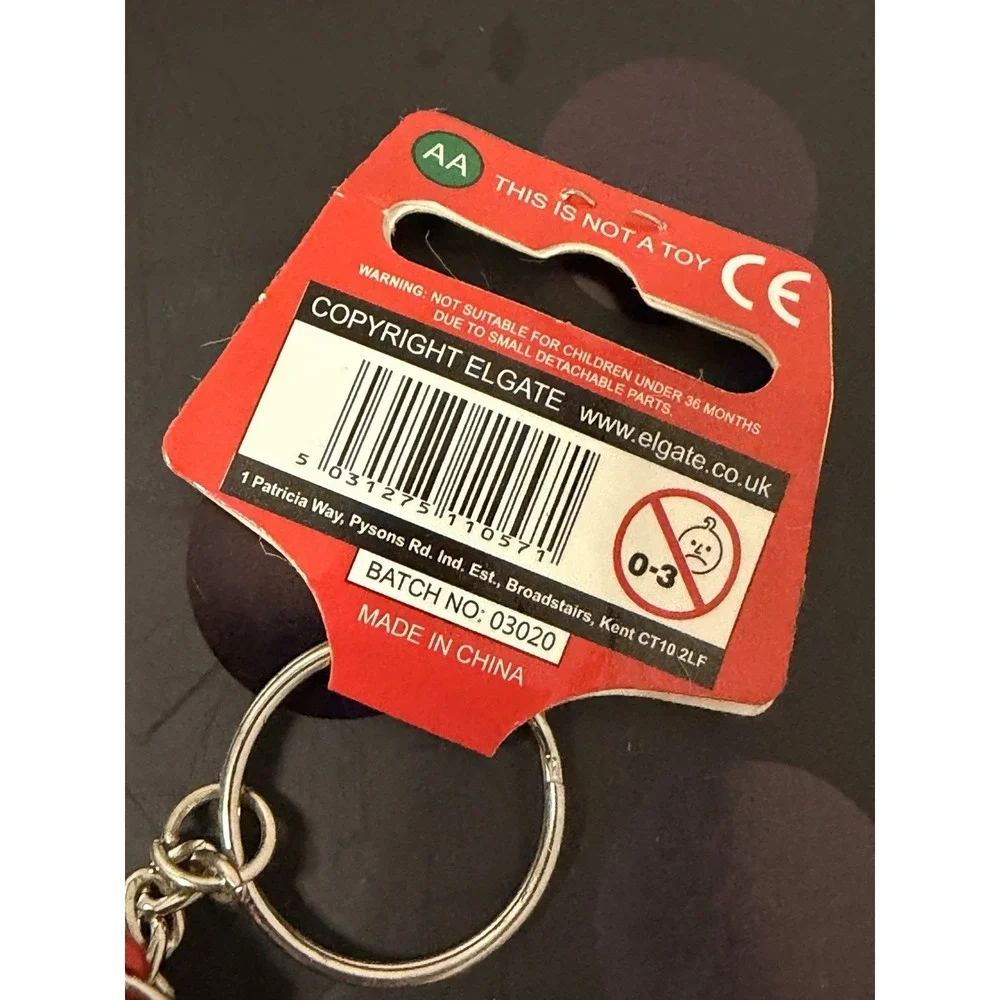 London‎ England Post Box Key Chain - British Fob Ring Souvenir Travel Gift